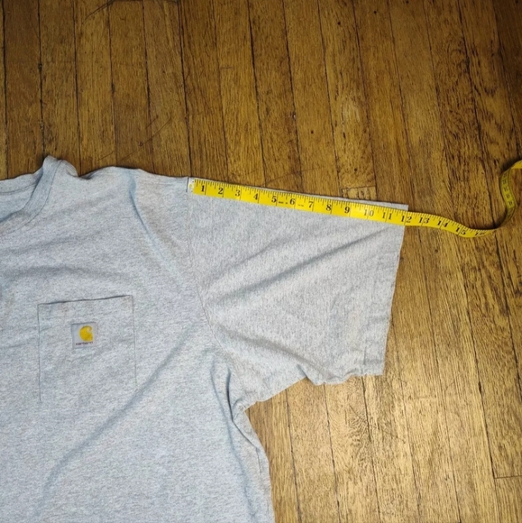 Carhartt 3 Button Gray Tee Shirt With Pocket Men's 3XL - Picture 4 of 6